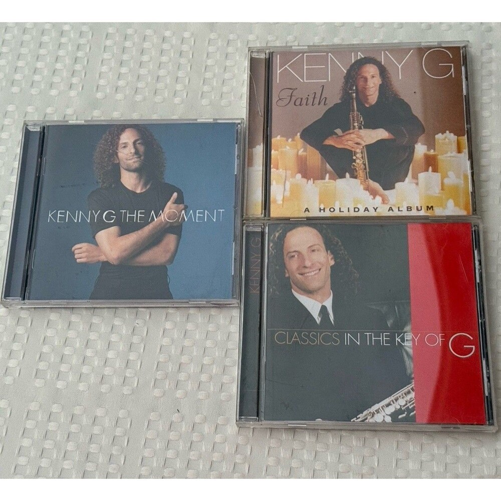 Kenny G CD Lot of 3 - The Moment, Classics in the Key of G, Faith Holiday Album